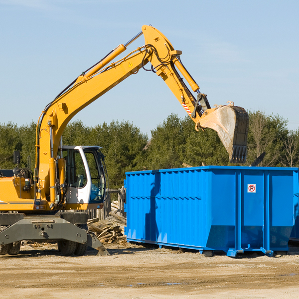 what size residential dumpster rentals are available in Fairfield County SC